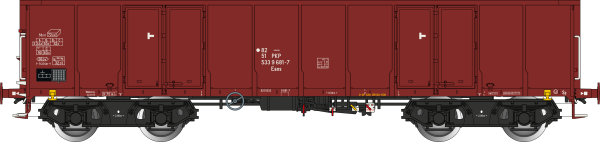 Albert Modell 532014 - Offener Güterwagen Eaos der PKP